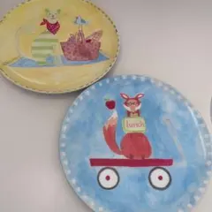 【希少・美品】Pottery Barn Kids キッズプレート2枚セットのサムネイル