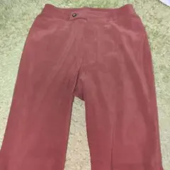 スエード風　フレアカジュアルパンツ