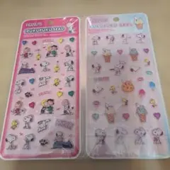 新品　国内購入品　PEANUTS スヌーピー　ぷくぷくシール　2枚セット