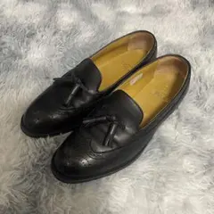 【GWセール】REGAL ブラックレザー ローファー タッセル付き　25.0cm