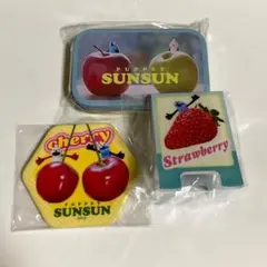 いちご　スンスン　ノンノン　パペットスンスン　缶ケース　さくらんぼ