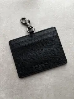 COACH コーチ レザー パスケース IDケース ブラック