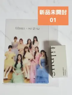 ティルナス　ホワイト　NiziU クリアポストカードセット　リップ　01