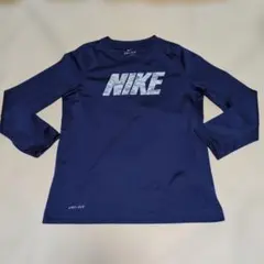 NIKE キッズ 長袖カットソー DRI-FIT ネイビー