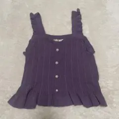 エムズエキサイト　Emsexcite ビスチェ　パープル　バールボタン