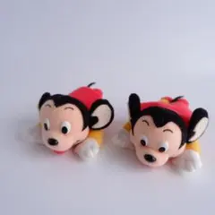 Mighty Mouse マイティーマウス ぬいぐるみ 2体セット 昭和レトロのサムネイル