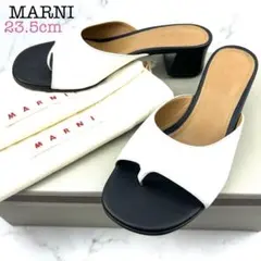 【極美品】MARNI レザー トング ミュール サンダル 36 箱袋付きのサムネイル