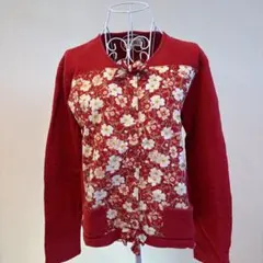 PINK HOUSE 花柄カーディガン 長袖