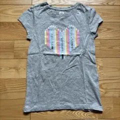 GAP KIDS Tシャツ グレー ハート柄 130cmのサムネイル