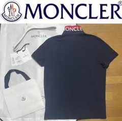 国内正規品 MONCLER モンクレール ポロシャツ 襟バックロゴ M L相当