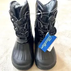 【新品タグ付き！】charkies ブラックブーツ　17cm