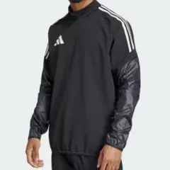adidas ブラック ピステ・ウィンドブレーカー