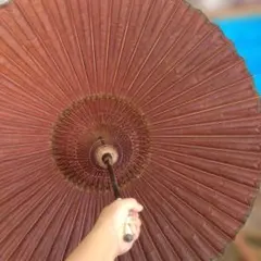 傘 茶色　紙製のサムネイル