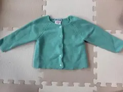 jacadi ミントグリーン カーディガン 12M74cm