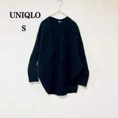 【ユニクロ】レディース　カーディガン　羽織　ドルマンスリーブ　3Dスフレヤーン