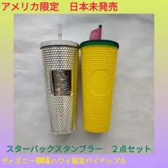 【日本未発売】スターバックス　タンブラー　ディズニー100　パイナップル　ハワイ
