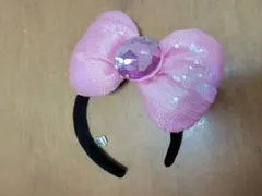 キティちゃん ピンクリボンカチューシャ USJ スパンコール 可愛い