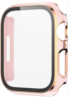 Apple Watch ケース 45mm ホワイト×ローズゴールド