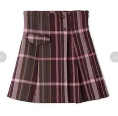 【snidel】チェックプリーツスカショーパン ピンク PNK