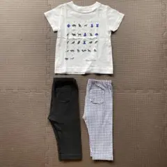 スパッツ　レギンス　Tシャツ　3点セット　綿コットン100%　ユニクロ　100㎝