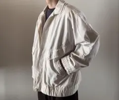 90s ポリコットン ジャケット L生成り スイングトップ ブルゾン　ジャンパー