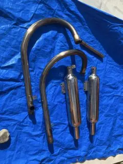 VTR250 MC33キャブ車用 メタルスピード製ステンレスデュアルマフラー