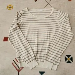 earth music & ecology ストライプニット 長袖　Sサイズ