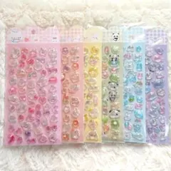 3Dデコシールアニマルズ コンプリート 全6種 6シート