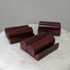 竹製のカードスタンド　3 セット