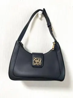 VIS ハンドルリボンワンショルダーバッグ ブラック