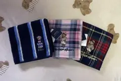 ポロ・ラルフ・ローレン タオルハンカチ 3枚セット