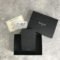 極美品 Paul Smith ポールスミス ラウンドジップ レザーキーケース 黒