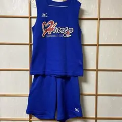 早い者勝ち　ハーツ　バスケットボール ユニフォーム 青　キッズ用