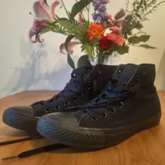 Converse ブラック ハイカット スニーカー