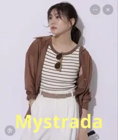 未使用タグ付き】マイストラーダ♡シアーシャツ×ニットタンクSET M 