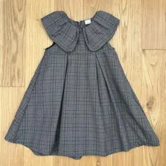 プティマイン 襟ジャンスカワンピース 110cm