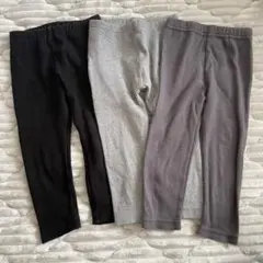キッズ　リブパンツ　スパッツ　90cm UNIQLO 西松屋　3点セット