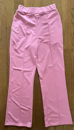 ピンク フレアパンツ Lサイ