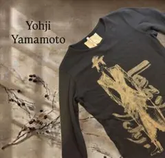 Yohji Yamamoto プリント長袖セーター　ヨウジヤマモト SIZE 2 2026年最新】Yohji Yamamoto 柄・デザイン：プリント（ロゴなど