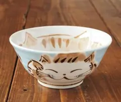 未使用★みのる陶器(Minoru)福ねこ 美濃焼　丼　小どんぶり　猫のサムネイル
