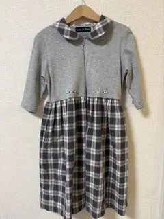 Ernie & Essie アーニーアンドエッシー130 七分袖ワンピース