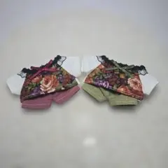 いつぬい　あんスタ　縫い服４点セット　花柄×黒　No.272のサムネイル