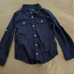 Ralph Lauren 長袖シャツ 4/4T ダークネイビー（110cm）