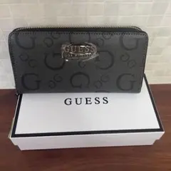 GUESS 長財布 ラウンドファスナー ブラックのサムネイル