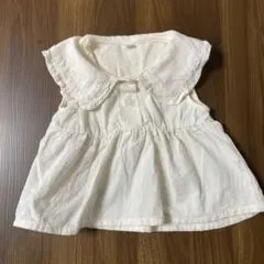 80 襟付きクリーム色シャツ