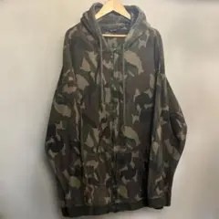 90's 00's Stussy ジップパーカータイガーカモ 激レア - メルカリ