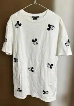 ZARA ミッキー　刺繍　ビッグTシャツ