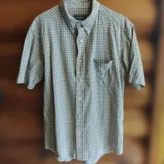Eddie Bauer 半袖　ボタンダウン チェック柄 メンズ Sサイズのサムネイル