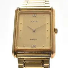 不動品 RADO ラドー メンズ腕時計 ゴールド スクエア