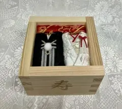 368 リングピロー　和　和婚　神前式　前撮り　枡　ハンドメイド